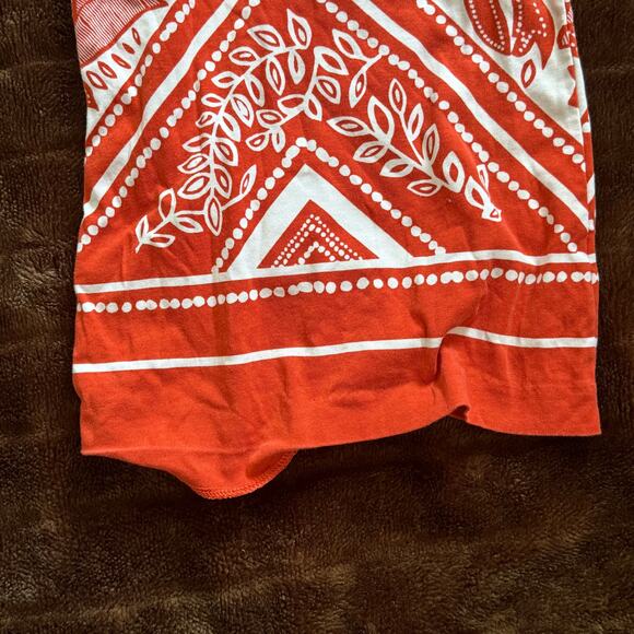 Banana Republic S Orange Print Stretch Cotton Tank w/ Flaw, Please Read - Picture 6 of 6